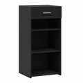 Modernes Schwarzes Sideboard mit Schublade, 45x42,5x93 cm, Vielseitige Aufbewahrung fürs Wohnzimmer
