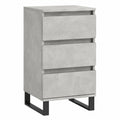 Moderner Beistelltisch aus Holzwerkstoff und Eisen in Betonoptik mit Stauraum, 40x35x70 cm – Ideal für Wohnzimmer, Flur und Schlafzimmer